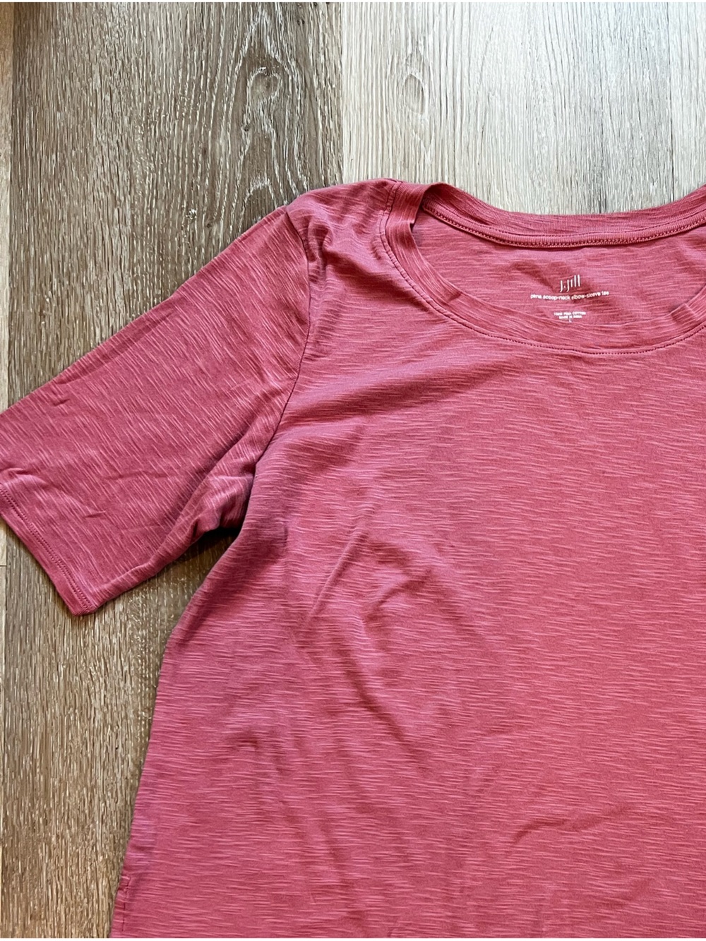 J. Jill Heathered Rose Short Sleeve Tee